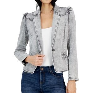 INC International Concepts Women's Light Denim Gray Blazer - L - NWT